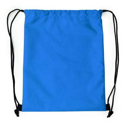 Blauwe touwrugzak / gymtas met honingraatmotief RPET, model Creek