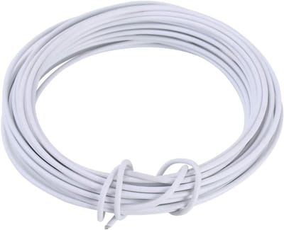 Tuinsnoer voor Planten, Bloemen en Klimplanten - 10 m x 2.5 mm, Wit - Sterk en Duurzaam Touw voor Tuinieren, Ondersteuning en Verpakking