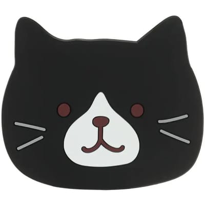 Antislip Katvormige Siliconen Bekeronderzetter Houder Koffie Thee Dranken Cartoon Onderzetter Warme Drank Standaard Keuken Geïsoleerde Pad Accessoires black cat white