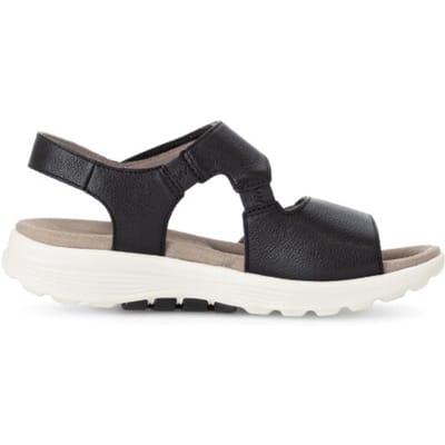 Gabor rollingsoft sensitive 66.815.57 - dames rollende wandelsandaal - Zwart - maat 36 (EU) 3.5 (UK)