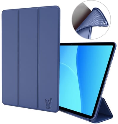 Hoes geschikt voor Oppo Pad SE (11 inch - 2025) / OnePlus Pad Lite – Tri-Fold Smart Bookcase met Auto/Wake Functie – Blauw