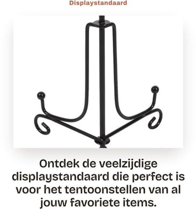 Displaystandaard Hoogwaardig IJzer - Fotohouder - Tafelkaarthouder - Display Standaard - Fotolijsten - Modern Design