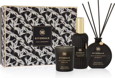 Riverdale - Geschenkset - Oud & Bergamot - Large - Multicolour - Geurstokjes, geurkaars en huisparfum