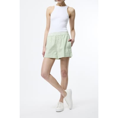 French Connection Seersucker Stripe Short Green/white Maat: XS | Korte Broeken Outlet | Dames | Groen
