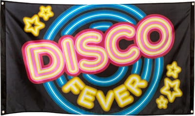 Boland - Polyester vlag 'Disco fever' - Glitter & Glamour - 80s - Feestversiering
