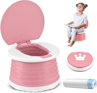 Dailygoods - Travel Potty 2-in-1 Portable Toddler Carrying Pot - Vouwbare Toiletstoel voor Kinderen