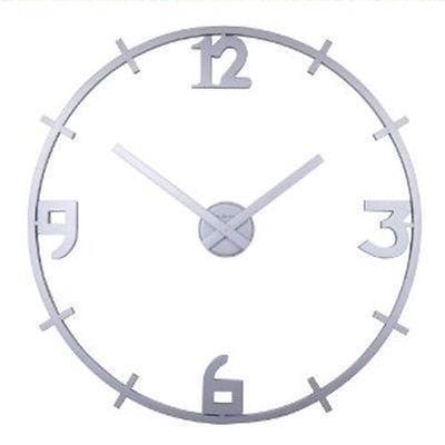 Nextime klok Louis  kunstof   80 cm zilver