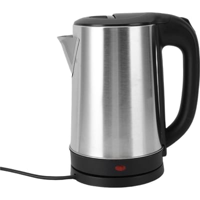 Bouilloire électrique 2L 1500W Acier inoxydable SUS Chauffe-eau Arrêt automatique Isolation double couche Prise US L gray