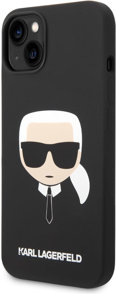 Karl Lagerfeld Karl's Head Serie - iPhone 14 Plus Case - Luksueus Design - MagSafe Compatibel - Hoogwaardige Siliconen