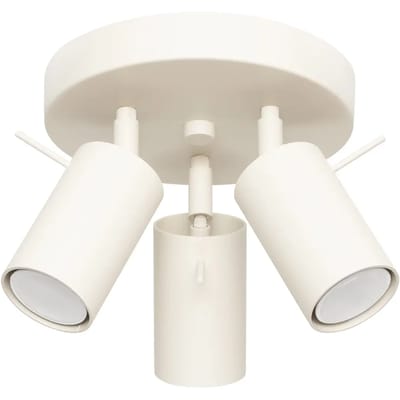 Sollux Lighting Plafondlamp Ring - GU10 - beige - staal - 18.5x19.5x19.5cm