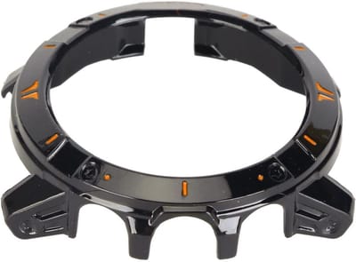 Schokbestendige Bumper Case voor COROS VERTIX 2 Smartwatch, Precisie Snedes, Duurzaam Kunststof, Geschikt voor Diverse Activiteiten, Zwart Oranje