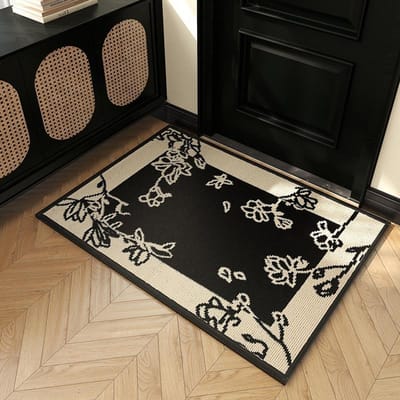 Nieuwe Entree Deurmat Huishoudelijke Licht Luxe Deur Stofmat Polypropyleen Lus Geweven Tapijt Slaapkamer Bed Deken 50X80CM brown