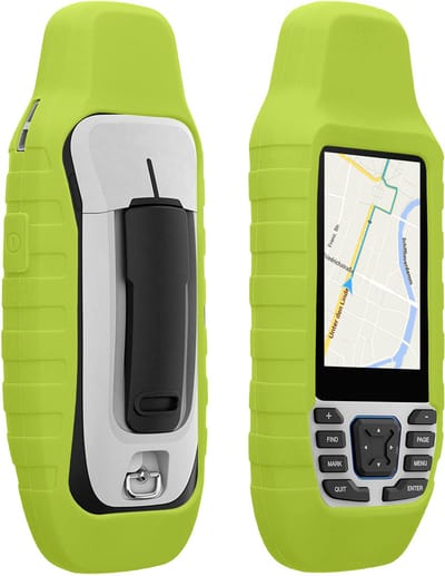 kwmobile Hoesje geschikt voor Garmin GPSMAP 79S / GPSMAP 79SC - Beschermhoes voor handheld GPS - Back cover in neon geel