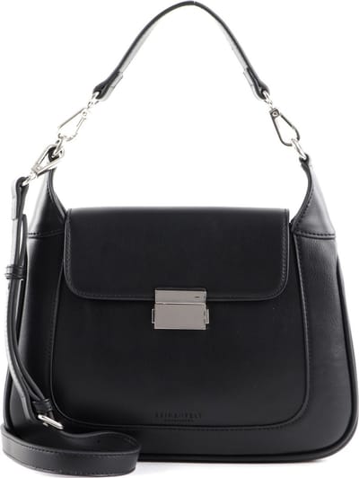 SEIDENFELT MANUFAKTUR Schoudertas Handtas Vrena Crossbody Black Zwart