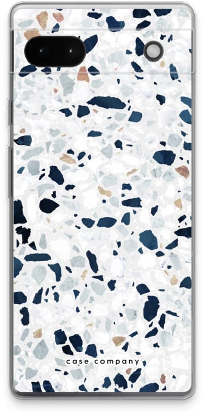 Case Company® - Hoesje geschikt voor Google Pixel 6a hoesje - Terrazzo N°1 - Soft Cover Telefoonhoesje - Bescherming aan alle Kanten en Schermrand