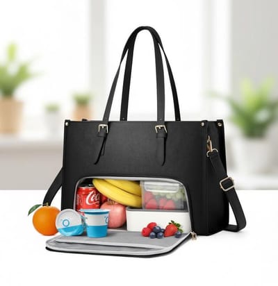 Maison Elara Damestas met geïsoleerd vak voor laptop en lunch - 15,6 inch - Waterafstotend