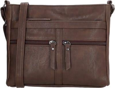 Beagles Majorca Crossbodytas - Schoudertas - Dames - Rits - Verstelbare Schouderband - Donkerbruin