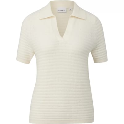 Gestreepte poloshirt voor dames COMMA