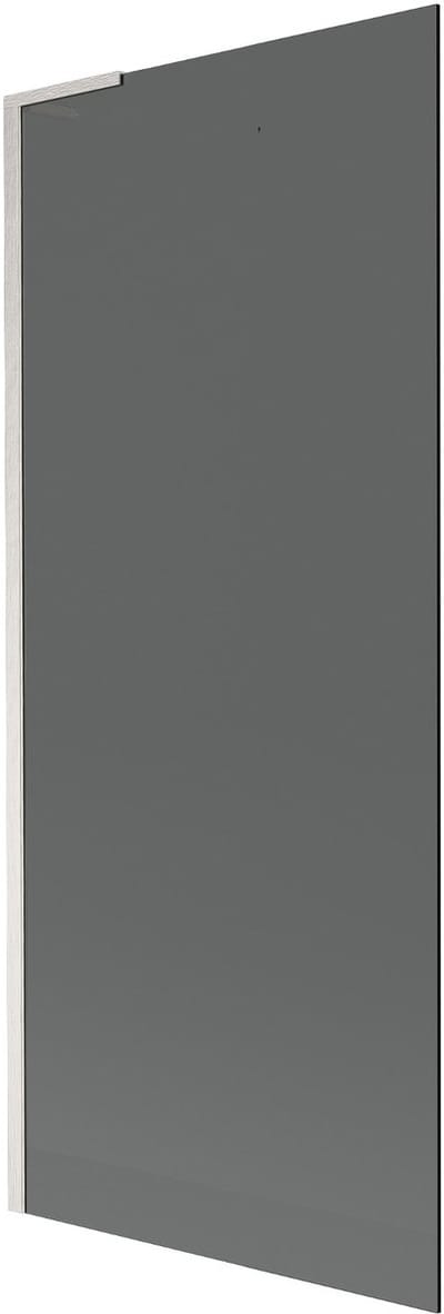 Mexen Next L badwand 1-delig 80 x 150 , grafiet, geborsteld nikkel - 895-080-000-03-40-97