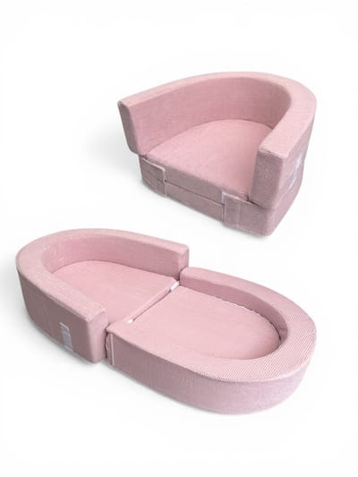 Liefjes & Co Campingbedje - Sofa - Opklapbaar Roze