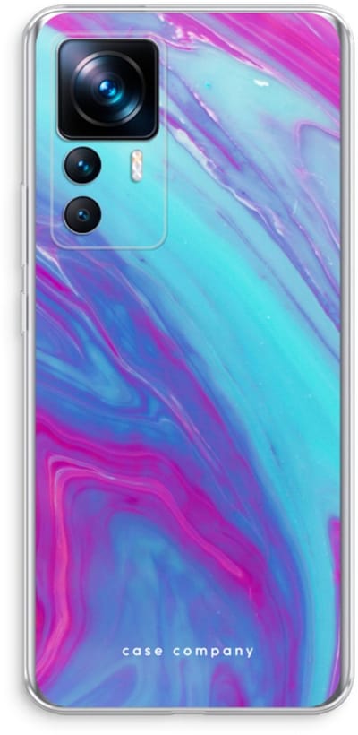 Case Company® - Hoesje geschikt voor Xiaomi 12T hoesje - Zweverige regenboog - Soft Cover Telefoonhoesje - Bescherming aan alle Kanten en Schermrand