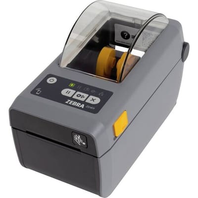 Zebra ZD411d Labelprinter Thermisch 203 x 203 dpi Etikettenbreedte (max.): 56 mm USB, Bluetooth