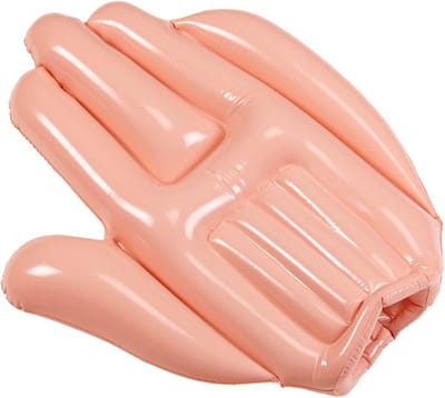 Opblaasbare Fan Hand 50 cm voor Feest, Stadion en Carnaval