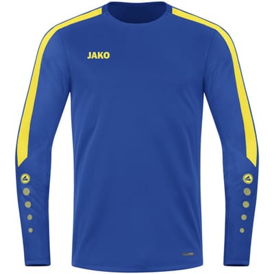 Jako Power Sweater Kinderen - Royal / Geel | Maat: 116