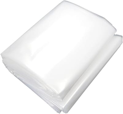 Plastic folie - Beschermfolie zeil - Afdekken en beschermen - Waterdicht pvc materiaal - 4 x 4 meter - Transparant