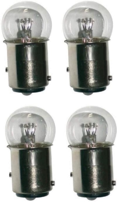 Set van 4 BAY15D 12V 18/5W Gloeilampen voor Voertuigen