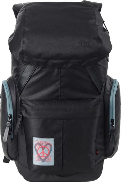 NITRO Vrije tijd rugzak Rugzak met laptopvak Daypacker Two Backpack 32L Peace Love Nitro Zwart
