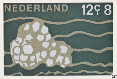 Briefkaart met afbeelding Wulkeieren postzegel
