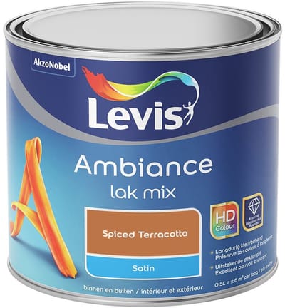 Levis - Ambiance Lak Satin Mix - Spiced Terracotta - Mengverf - 0,5 L
