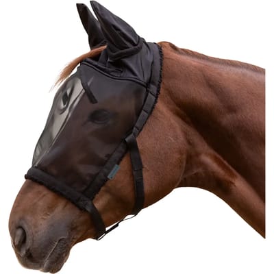 WALDHAUSEN WEIDEHALSTER MET VLIEGENMASKER Zwart
