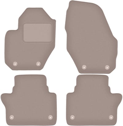 Beige veloursmatten voor: Volvo S60 II Lang (2010-2018)