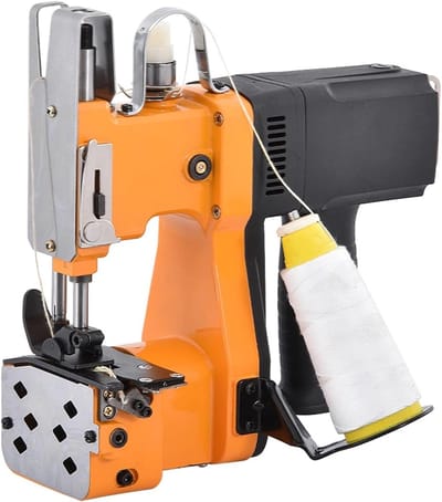 Zak Naaimachine - Verpakkingsmachine Dichter - Zakken Sluiten - Puur Koperen Motor - 25x24x8cm - Zilverkleurig