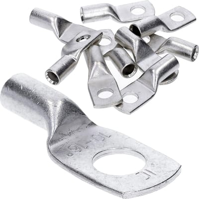 10 stuks Kalitec HR16-10 standaard buiskabelschoenen 16 mm² M10 I zonder kijkgat I Made in Germany