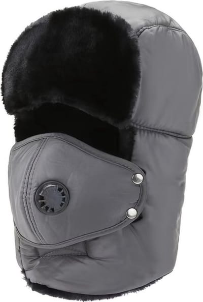 Bovista Wintermuts - Heren - Dames - Volwassenen - Muts - Ski Mask - Bivakmuts - Balaclava - Ski Masker - Face Mask - Full Face Mask - Winter - Warm - Grijs