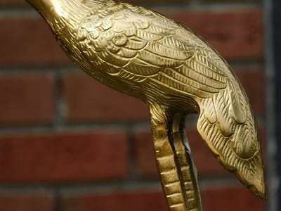 Set kraanvogels M - goud - aluminium