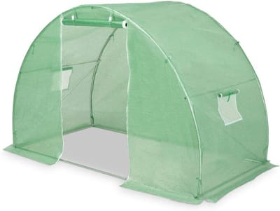 Serre met Fundering - Tuinhuis Plantenkas - Planten Beschermen - Zwaar PE Gaasdoek - 300 x 150 x 200 cm