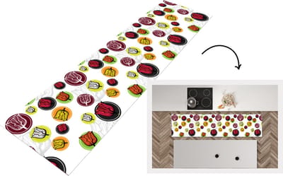 Keukenloper - Loper keuken - Tulp - Bloemen - Patronen - 200x50 cm - Keukenloper vinyl