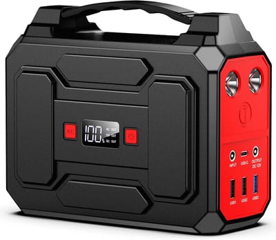 Powerstation - Powerbank - Stroomgenerator - Aggregaat - Zwart en Rood