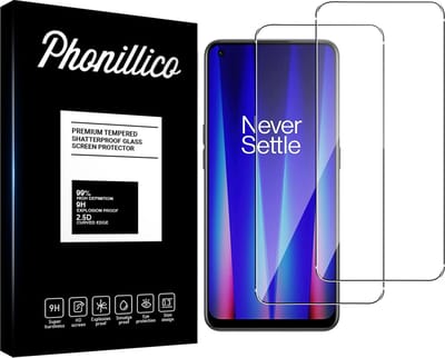 Screenprotector voor OnePlus Nord CE 2 5G - 2 stuks Beschermglas van glas Transparante glazen schermbeschermfolie