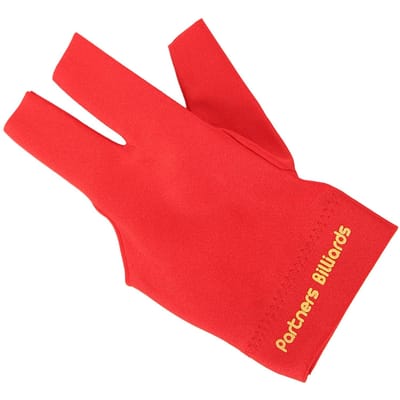 Gants de Billard Pool 3 Doigts Gants de Queue Shooters Snooker Gant de Sport de Queue Pour Main Gauche Droite Rouge rouge