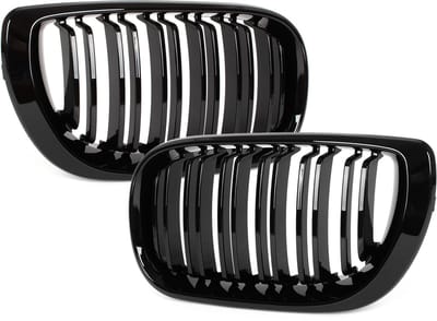 MODECAR - Autogrille - Zwart Glanzend - BMW 3 E46 FL - Dubbele Bar