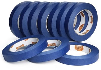 UV-bestendige schildertape voor schone randen en geen resten - 18 mm x 10 meter, 10 rollen