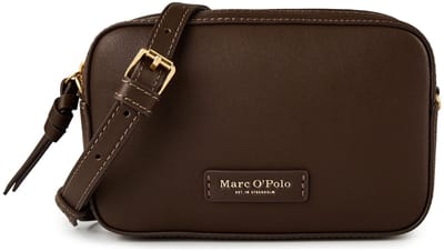 Marc O'Polo Leren schoudertas Liana Crossbody Bag Coffee Brown bruine