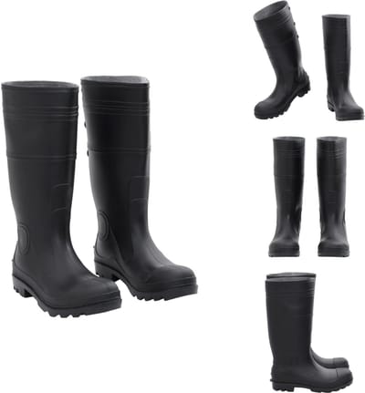 vidaXL - Regenlaarzen - maat - 41 - PVC - zwart
