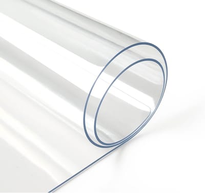 40×60 cm - 1,5 mm - Transparant PVC-tafelkleed - Transparante zachte glazen tafelmat - Tafelmat - Geschikt voor kantoor, kaptafel, nachtkastje, computertafel en bureau - Waterdicht, oliebestendig, vlekbestendig