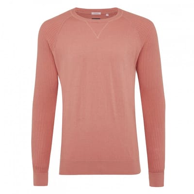 Tresanti Tresanti MAGNUS | Pullover rib sleeves cotton/cashmere Pink (TMKWFA017 - 700)